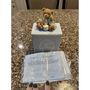 Vintage 1992 Cherished Teddies Beary Special One Age 1 Baby Birthday Cake 911348